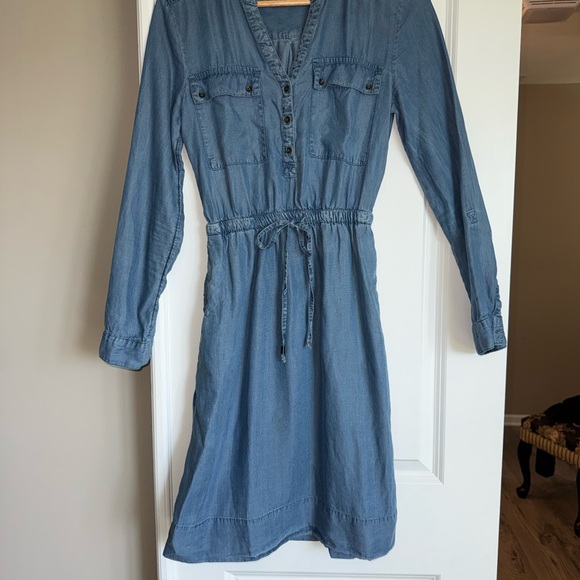Casual Blue Long Sleeve Dress - Picture 1 of 1